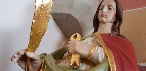 Statue der heiligen Apollonia - Gedenktag ist der 9. Februar