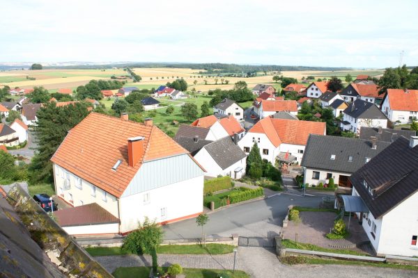 Blick vom Kirchturm nach Südosten