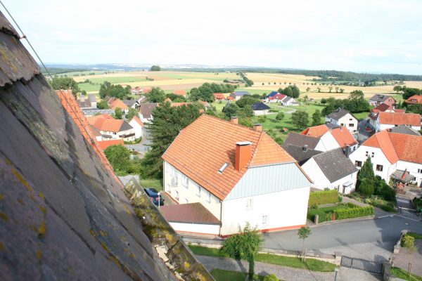 Blick vom Kirchturm nach Südosten
