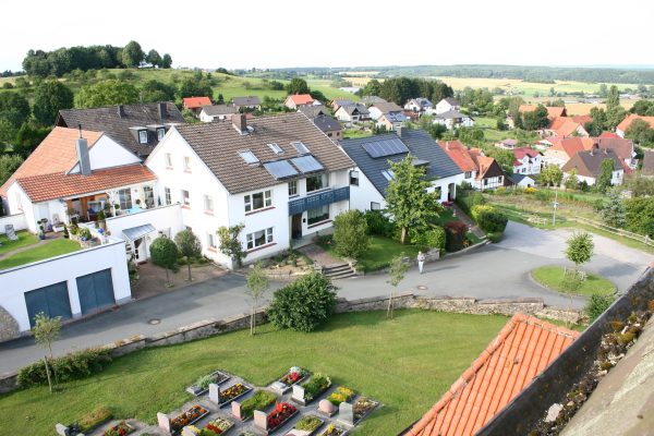 Blick vom Kirchturm nach Nordosten