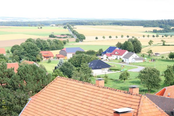 Blick vom Kirchturm nach Südosten