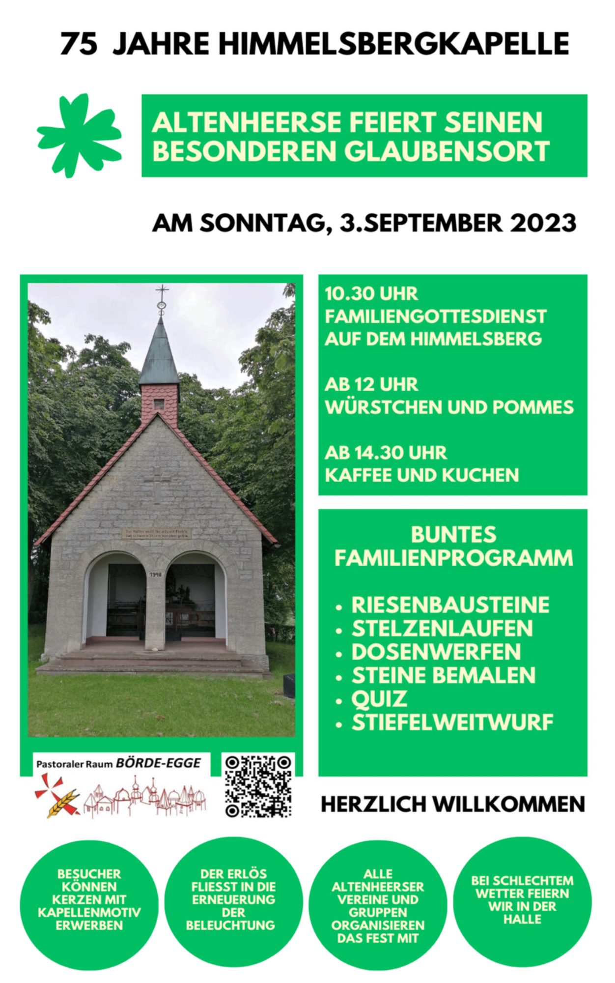 Himmelsbergkapelle wird 75 Jahre alt